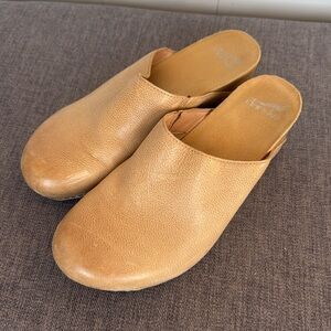 Dansko Tan Leather Slip-On Mules Talulah